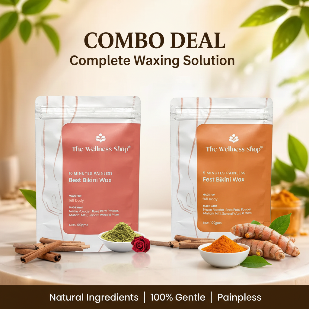 Complete Wax Kit bikini wax And  Turmeric Facial Wax Powder